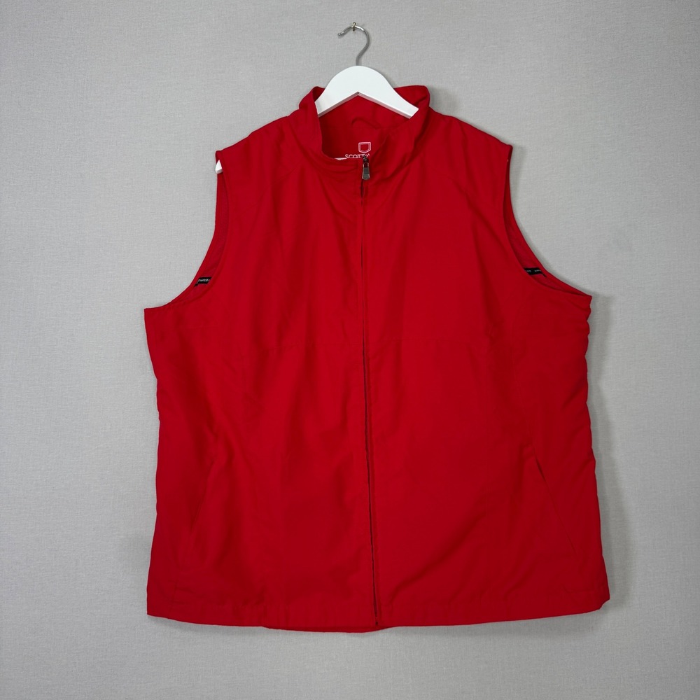 SCOTTeVEST Travel Vest Womens M3 Red Utility Multi Pocket Tech Outdoor Gorpcore
